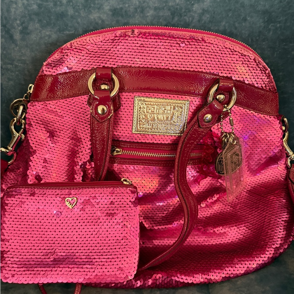 Coach Poppy Sequined Bag